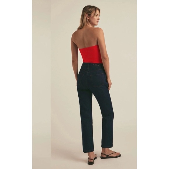 NWT Favorite Daughter Valentina Tower High Rise Blue Jeans Manchester 26 - Picture 13 of 14